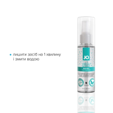 Очищувальний засіб для секс-іграшок – JO Fresh Scent Misting Toy Cleaner, 60 мл, з ароматом свіжості