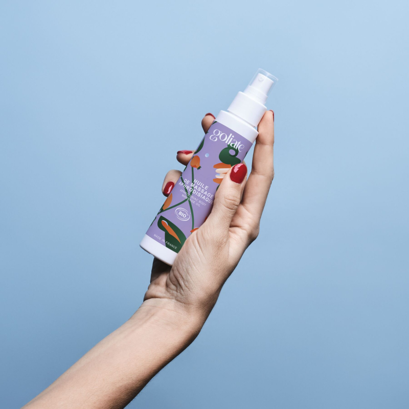 Органічна афродизіакальна масажна олія – Goliate Huile De Massage Aphrodisiaque, 100 мл, зі зігрівальним ефектом