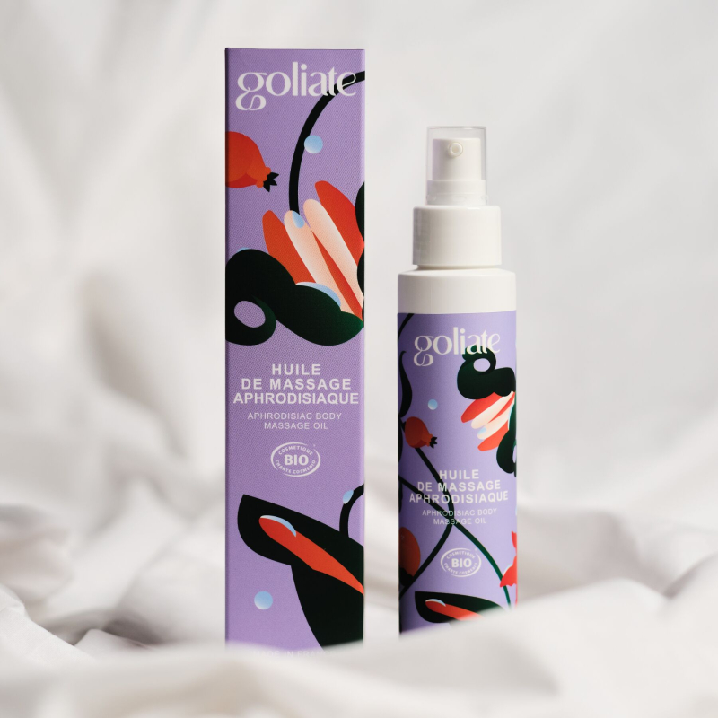 Органічна афродизіакальна масажна олія – Goliate Huile De Massage Aphrodisiaque, 100 мл, зі зігрівальним ефектом