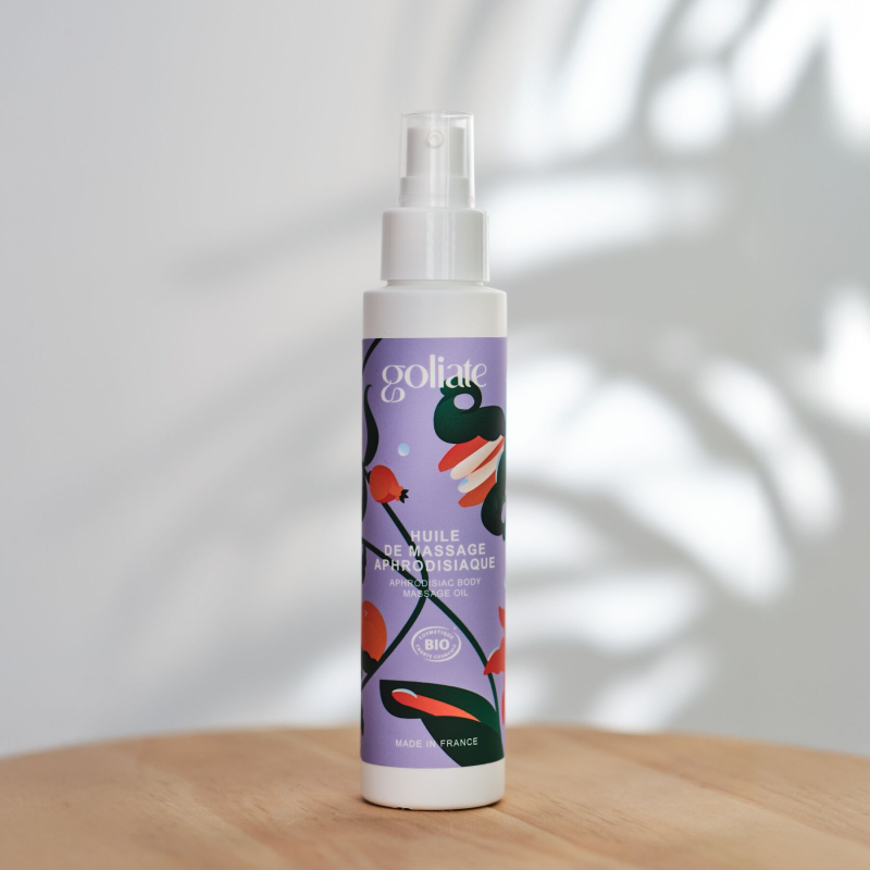 Органічна афродизіакальна масажна олія – Goliate Huile De Massage Aphrodisiaque, 100 мл, зі зігрівальним ефектом