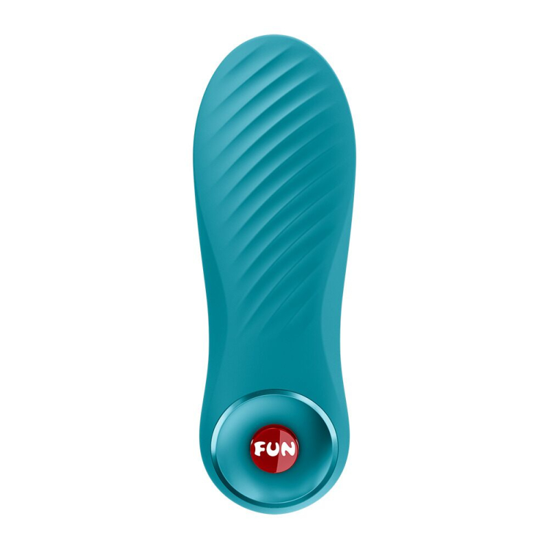 Перезаряжаемый виброкуля – Fun Factory Bijou, аквамариновый цвет, 12 режимов
