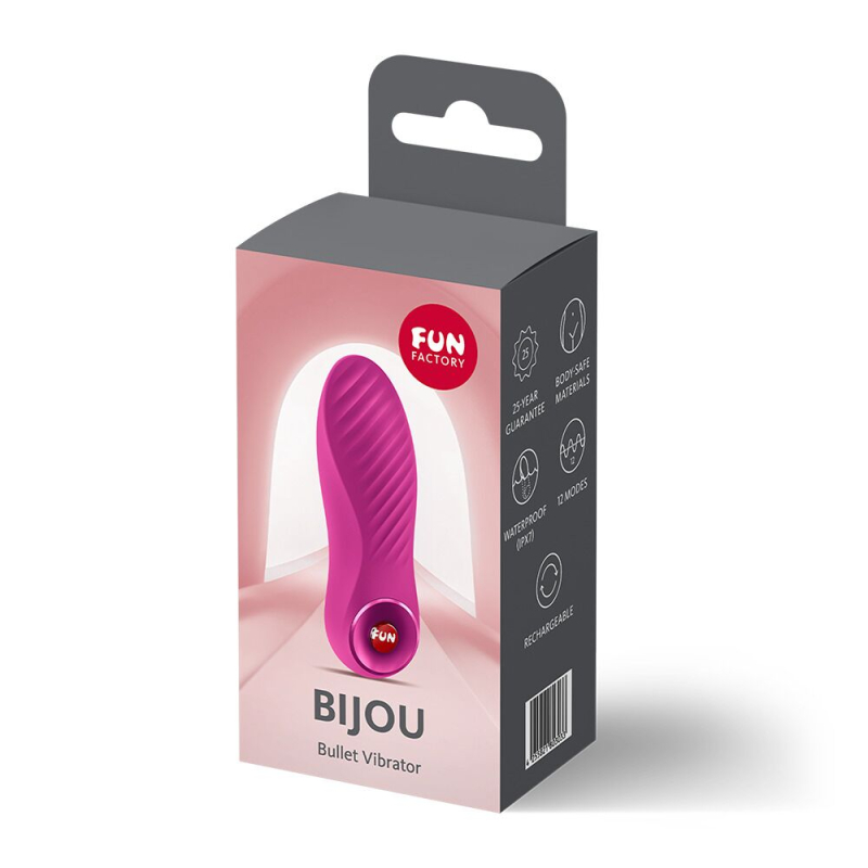 Перезаряжаемый виброкуля – Fun Factory Bijou, пурпурный, 12 режимов