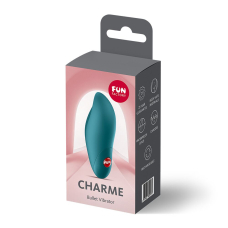 Перезаряжаемый виброкуля – Fun Factory Charme, бутылочно-зеленого цвета, 12 режимов