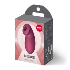 Перезаряджуваний вакуумний стимулятор – Fun Factory Desire, винно-червоного кольору, 11 режимів