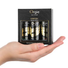 Подарунковий набір олій для тантричного масажу міні-формату – Orgie Tantric Mini Size Collection, 3×30 мл
