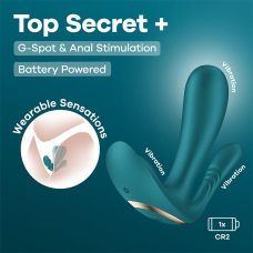 Двойной вибратор для ношения в трусиках – Satisfyer Top Secret+ Battery Series