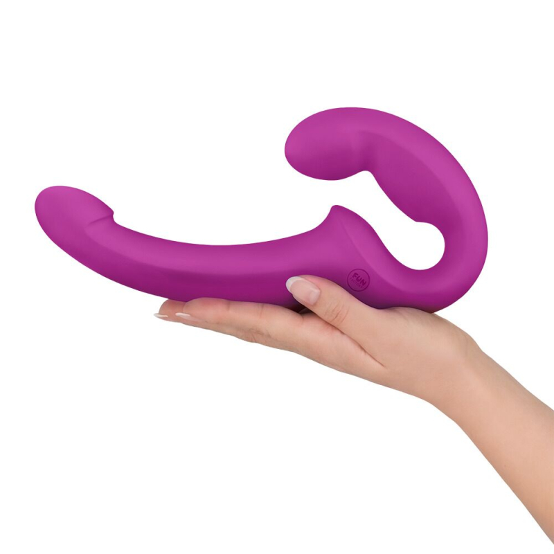 Полегшений регульований безремінний страпон – Fun Factory SHARE LITE, ожинового кольору