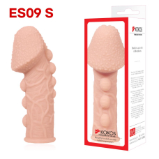Потовщувальна насадка на член зі стимулювальним рельєфом – Kokos Extreme Sleeve ES.09, розмір S