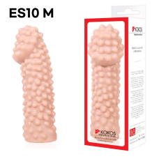 Потовщувальна насадка на член зі стимулювальним рельєфом – Kokos Extreme Sleeve ES.10, розмір M
