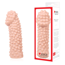 Потовщувальна насадка на член зі стимулювальним рельєфом – Kokos Extreme Sleeve ES.10, розмір M