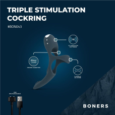 Тройное эрекционное кольцо – Boners Triple Cockring