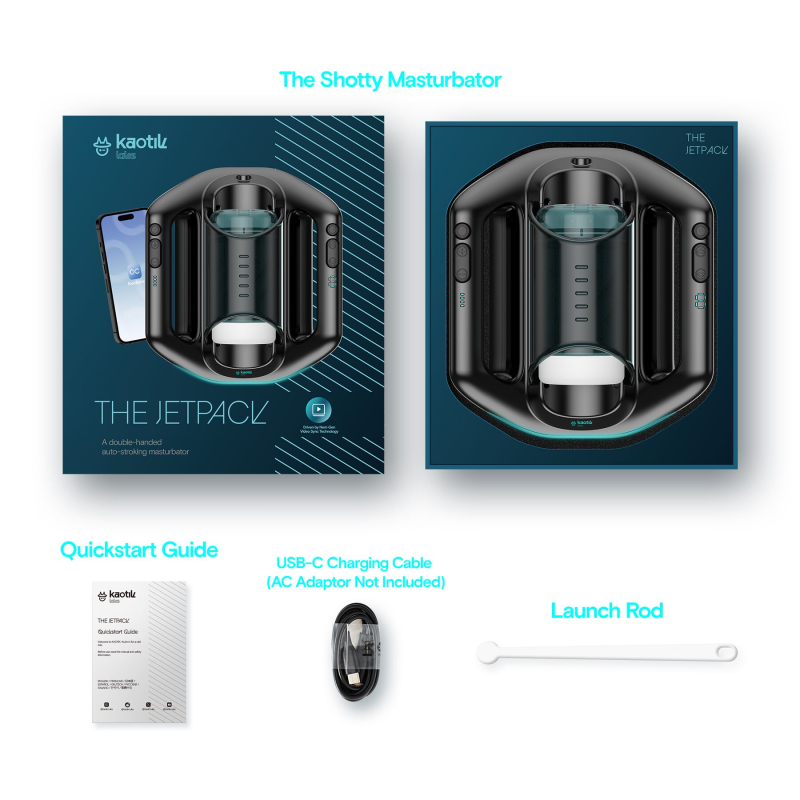 Мощный смарт-мастурбатор с имитацией фрикций – Kaotik Labs The Jetpack, с режимом edging