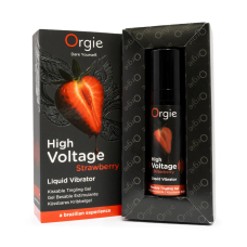 Потужний стимулювальний гель «рідкий вібратор» – Orgie High Voltage Strawberry, 15 мл, зі смаком полуниці та ефектом мурашок