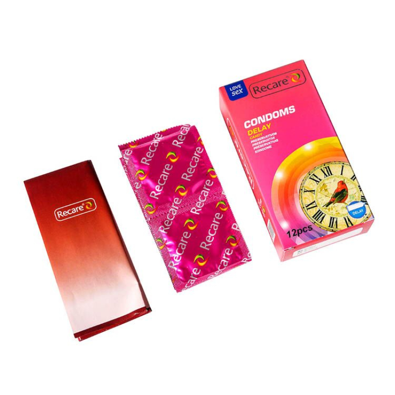 Презервативи з пролонгувальним ефектом – Recare Delay Candy Condoms, 12 шт., із цукерковим ароматом