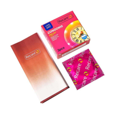 Презервативы с пролонгирующим эффектом – Recare Delay Candy Condoms, 3 шт., с конфетным ароматом