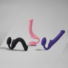 Регульований безремінний страпон – Strap-On-Me Rose M, діаметр 3.3 см