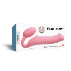 Регульований безремінний страпон – Strap-On-Me Rose XL, діаметр 4.5 см