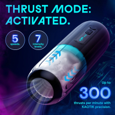 Смарт-мастурбатор с имитацией фрикций – Kaotik Labs The Shockwave, с режимом edging