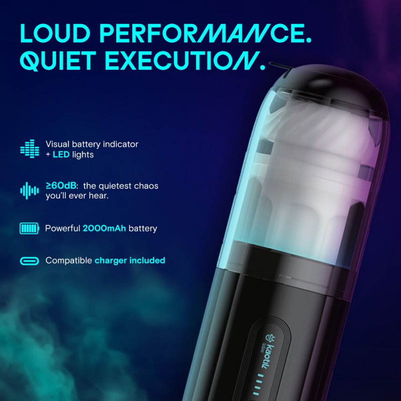 Смарт-мастурбатор с имитацией фрикций – Kaotik Labs The Shockwave, с режимом edging