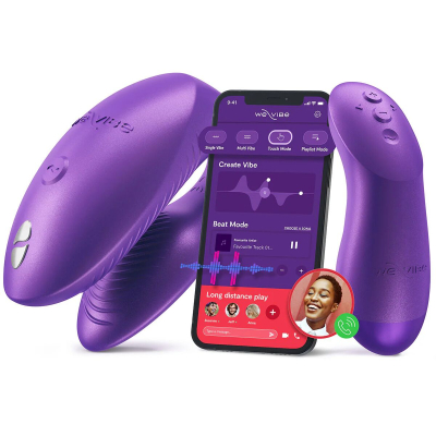Смарт-вибратор для пар – We-Vibe Chorus Pro, космически-фиолетового цвета