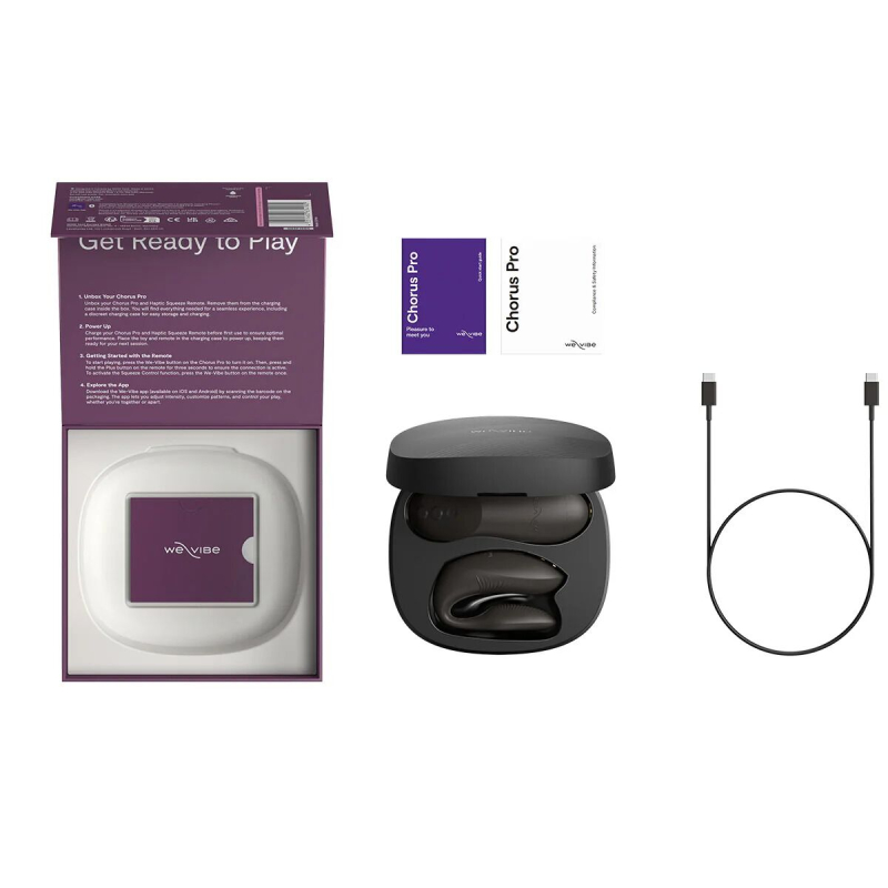 Смарт-вібратор для пар – We-Vibe Chorus Pro, сатиново-чорного кольору