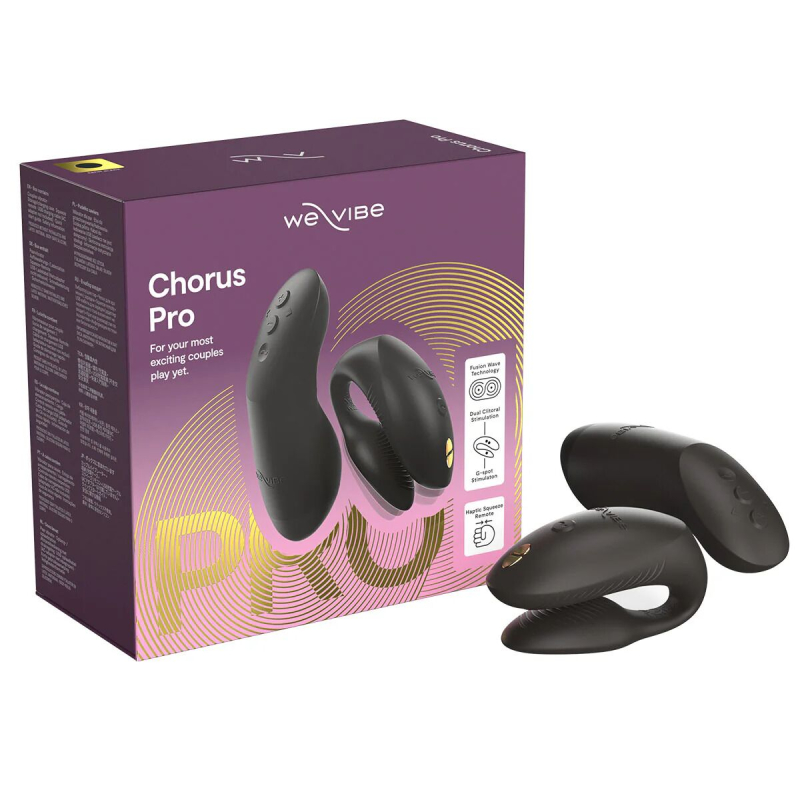 Смарт-вібратор для пар – We-Vibe Chorus Pro, сатиново-чорного кольору