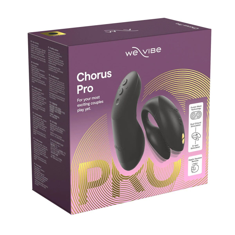 Смарт-вібратор для пар – We-Vibe Chorus Pro, сатиново-чорного кольору