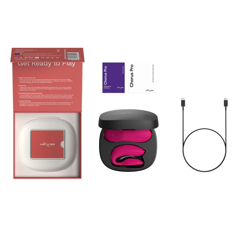 Смарт-вібратор для пар – We-Vibe Chorus Pro, яскраво-рожевого кольору
