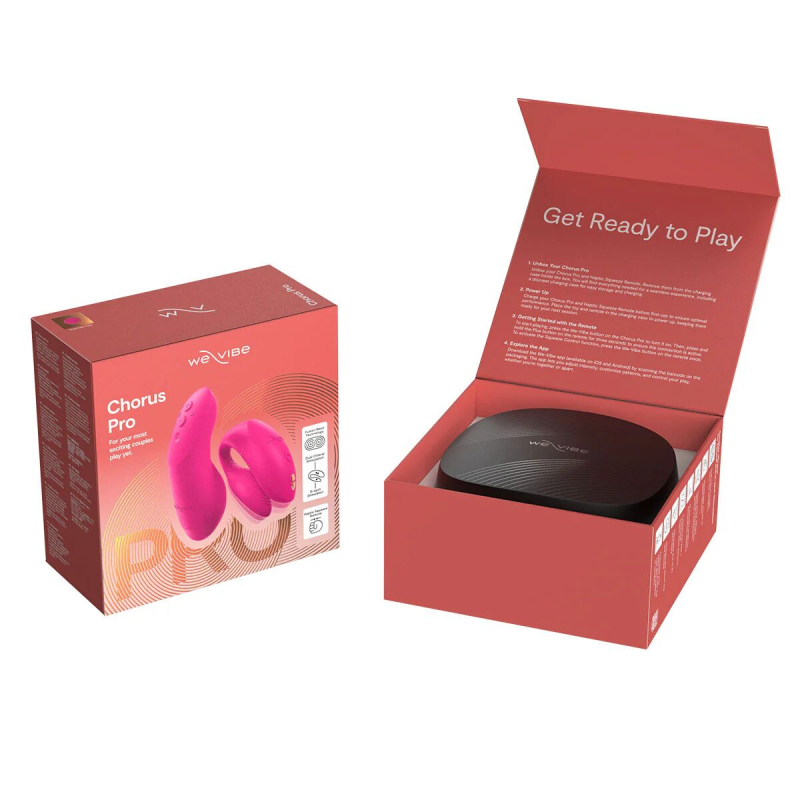 Смарт-вібратор для пар – We-Vibe Chorus Pro, яскраво-рожевого кольору