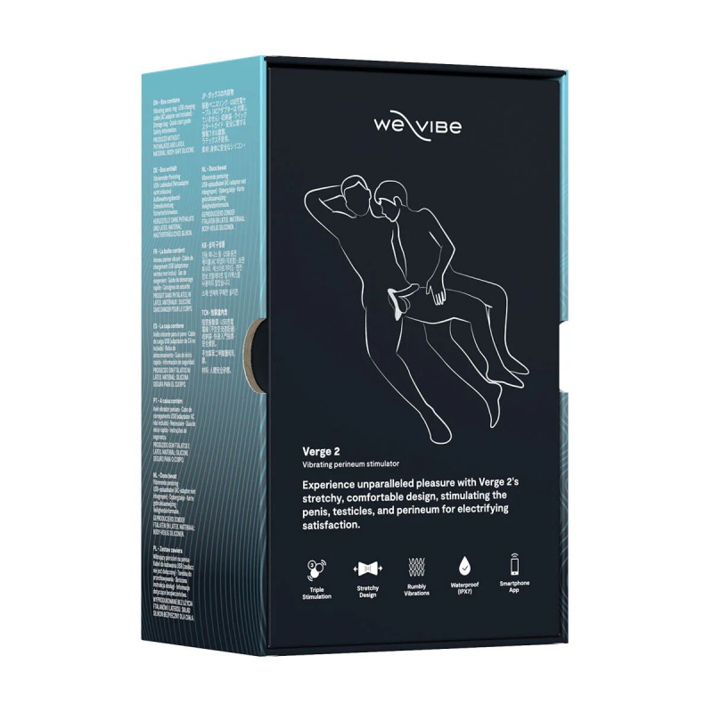 Смарт-виброкольцо – We-Vibe VERGE 2, черного цвета