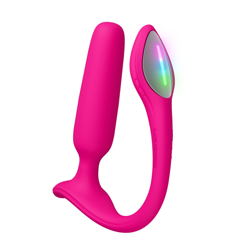 Смарт-вибропробка с управлением через приложение и LED-подсветкой – Lovense Lush Anal, 9,8 см