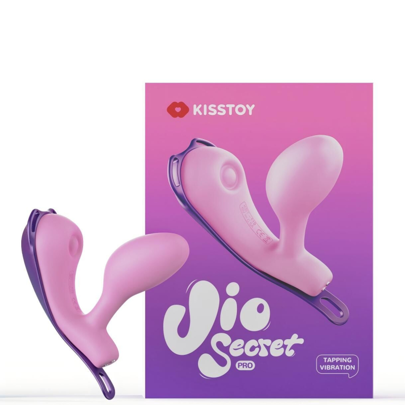 Смарт-віброяйце зі стимуляцією клітора – KISSTOY Viosecret Pro, реагує на стискання, з поясом для фіксації