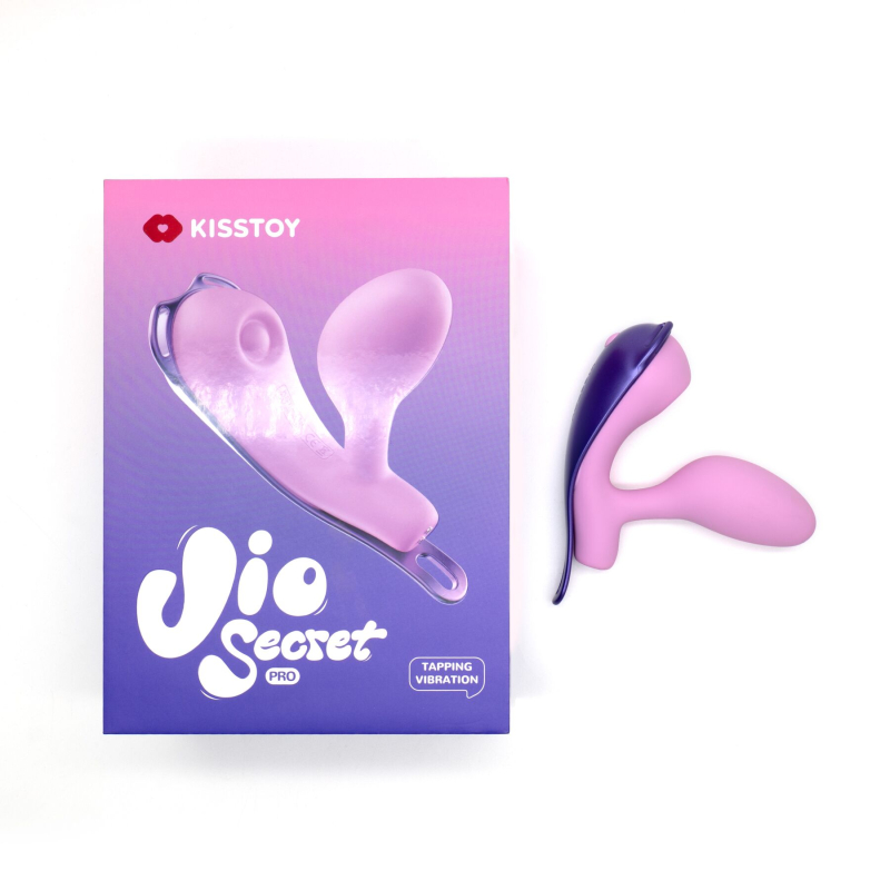 Смарт-віброяйце зі стимуляцією клітора – KISSTOY Viosecret Pro, реагує на стискання, з поясом для фіксації