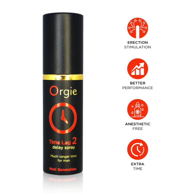 Спрей-пролонгатор без анестетиков с экстрактом дамианы – Orgie Time Lag 2 Delay Spray, 10 мл