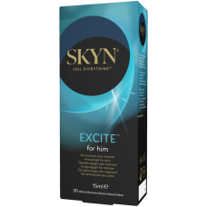 Стимулювальний гель для пеніса – SKYN Excite for Him, 15 мл, ефекти поколювання, тепла та прохолоди, з L-аргініном