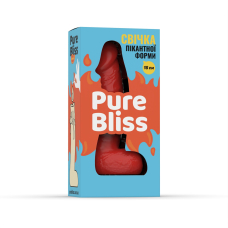 Свеча в форме пениса – Pure Bliss MINI, 15 см, красного цвета
