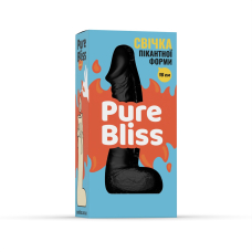 Свічка у формі пеніса – Pure Bliss MINI, 15 см, чорного кольору