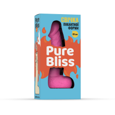 Свічка у формі пеніса – Pure Bliss MINI, 15 см, рожевого кольору