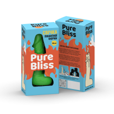 Свеча в форме пениса – Pure Bliss MINI, 15 см, зеленого цвета