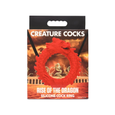 Силиконовое эрекционное кольцо в форме дракона – Creature Cocks Rise of the Dragon, красного цвета, диаметр 4 см