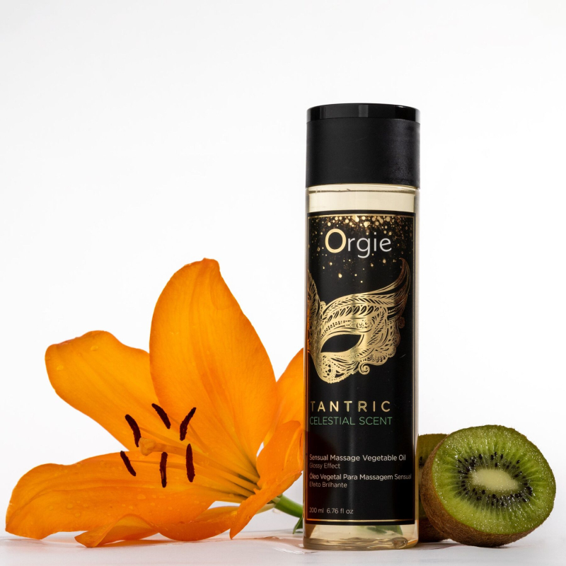 Тантрична масажна олія з фруктовим ароматом і зволоженням – Orgie Tantric Celestial Scent, 200 мл