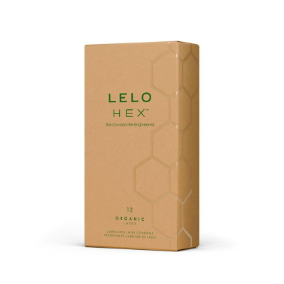 Тонкі та надміцні презервативи – LELO HEX Condoms Organic, 12 шт.