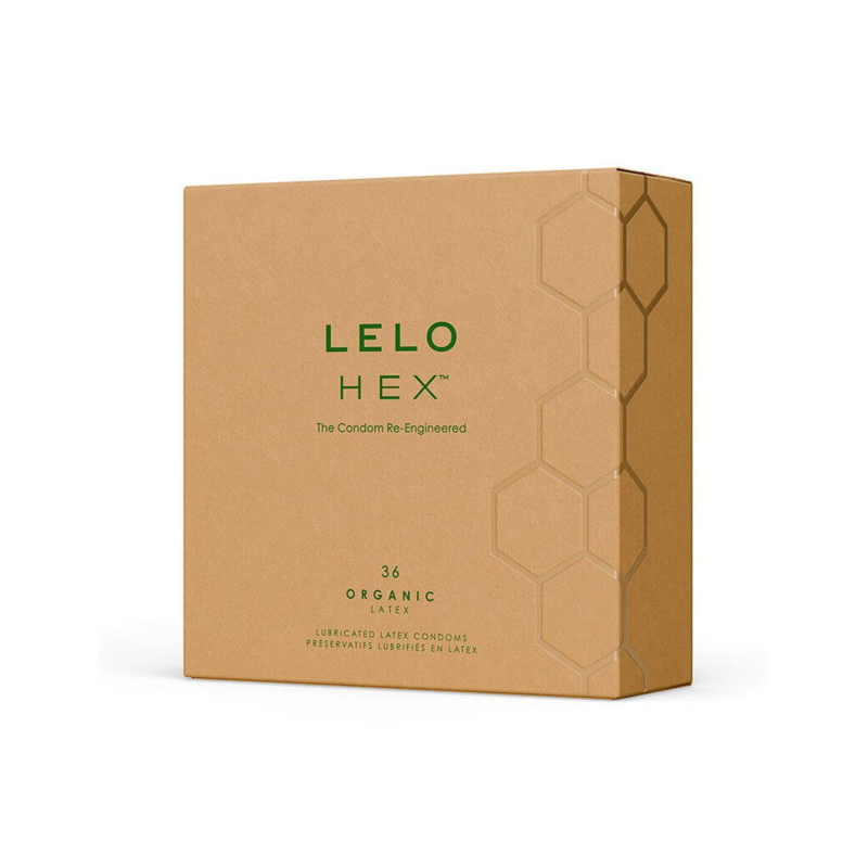 Тонкие и сверхпрочные презервативы – LELO HEX Condoms Organic, 36 шт.