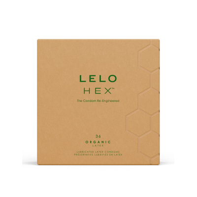 Тонкие и сверхпрочные презервативы – LELO HEX Condoms Organic, 36 шт.
