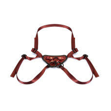 Трусики-харнес для страпона – Liebe Seele Wine Red Strap-on Harness, винного цвета