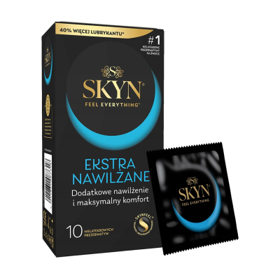 Ультратонкі безлатексні преміум-презервативи – SKYN Extra Lubricated, 10 шт., на 40% більше лубриканту