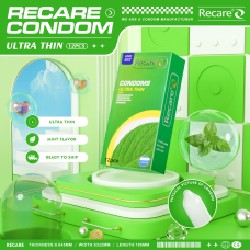 Ультратонкие презервативы – Recare Ultra Thin Mint Condoms, 12 шт., с ароматом мяты