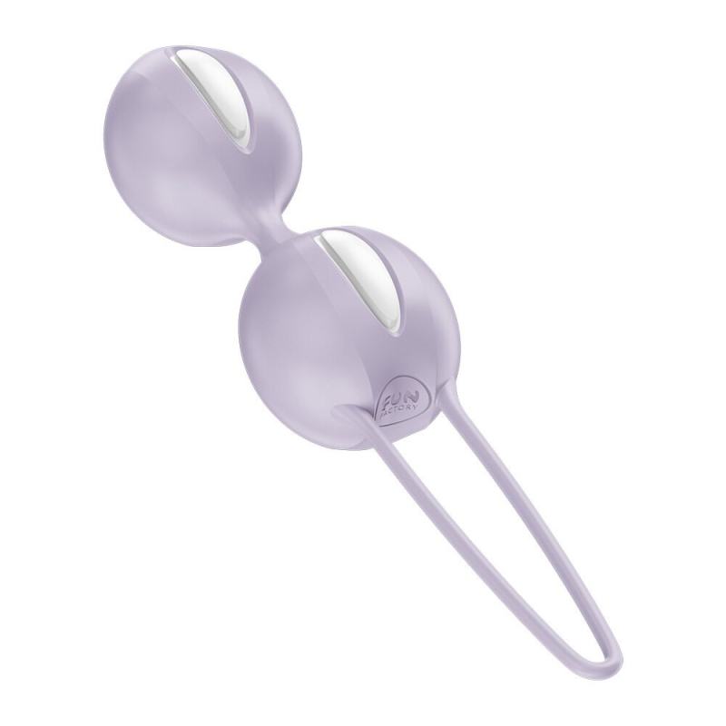 Вагинальные шарики – Fun Factory SMARTBALLS DUO, фиолетового цвета, 2 шт., диаметр 3.2 и 3.6 см