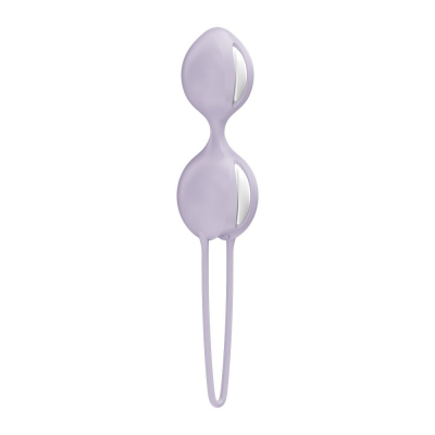 Двойные шарики Кегеля Fun Factory SMARTBALLS DUO с подвижными внутренними грузиками, 76 г, Purple