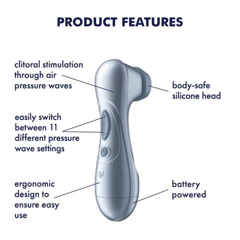 Вакуумный клиторальный стимулятор – Satisfyer Pro 2 Generation 2 Battery Series, голубого цвета